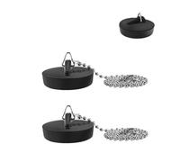 Yesmin 2-Pack Universal Sink Plug - Premium Rubber & Stainless Steel Drain Stopper