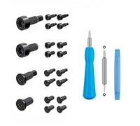 Yesmin 20 Pcs Doorbell Screw and Screwdriver Kit - Dual Head T6 T15 Bit Set, Compatible with Second-Generation Video Doorbell, Video Doorbell 2 & Pro