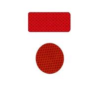 Yesmin 20 Pcs Red Reflective Tape - Heavy Duty Self-Adhesive Warning Stickers for Vehicle, Bike, Motorcycle Helmet & Clothing