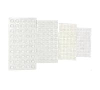 Yesmin 200 Pcs Transparent Buffer Pads - Self-Adhesive Soft Closure Door Stops with 6mm, 8mm, 10mm, 13mm for Drawers, Cabinets & Furniture