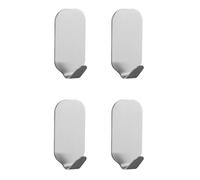 Yesmin 4 Pack Small Sticky Hooks - Extra Strong Self Adhesive Wall Hooks, Heavy Duty No Nail Hangers for Doors, Kitchen, Bathroom, Dorm