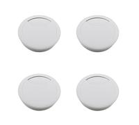 Yesmin 4 Pcs 60mm White Cable Grommets - Round Desk Wire Hole Covers for Home Office & Computer Table (Plastic)