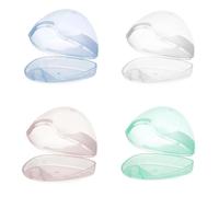 Yesmin 4 Pcs Baby Pacifier Cases - Portable Universal Sterilizing Holder Box for Travel, Car & Home