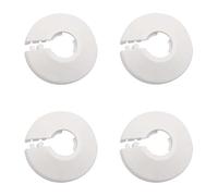 Yesmin 4 Pcs Radiator Pipe Insulation Sleeves - 16mm ID Foam Pipe Covers for Heating Systems, Water Pipes, T-Pipes & Central Heating - White