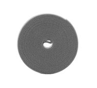 Yesmin 5M Reusable Cable Ties - 1.5cm Wide Cut-to-Size Nylon Straps for Cable Management, Wire Organizers for Home & Office - Grey