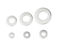 Yesmin 72 Piece Set Of Washers,M4,M5,M6,M8,M10,M12 Washers,Stainless Steel Large Metal Flat Washers,Screws And Bolts