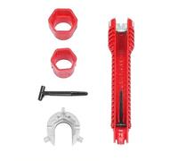 Yesmin 8-in-1 Faucet Wrench Tool - Multifunctional Sink Installation Kit with Extension Rod, Universal Basin Wrench for Bathroom, Kitchen Pipes & Water Faucet Nuts