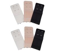 Yesmin Bra Extender 6 Pack - Soft & Stretchy Bra Back Extender for Women, 2-Hook/3-Hook/4-Hook Adjustable Bra Extension, Replacement Bra Hooks for Everyday Comfort, Plus Size Bra Accessory