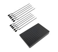 Yesmin Crocodile Clip Set Tool Model Support Base,Equipped with 10 Metal Clip Long Tail Buckle,Suitable for Hobby Modeling,Electronic Welding,Photography and Painting Crafts.
