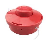 Yesmin Universal Gasoline Mower Replacement Head - Red Automatic Inlet Bump Feed Winding Wheel, Durable Rotary Tiller Grass Head Component