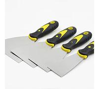 Yesmin Wallpaper Scraper,4 Pcs Stainless Steel Paint Scraper Filling Putty Knife Set Putty Drywall Joint Knife Plastering Tools for Walls, Filling, Decorating, DIY(1.5”, 3”, 4”, 5”Wide)
