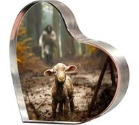 Yesnote Jesus Lamb Christian Gifts for Women Men, Baptism Religious Birthday Christmas Friendship Thank You Gift for Mom Sister Friend Home Church Decor