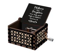 Yesnote Music Box Gift for Mom Mother Day, Mom and Daughter Music Box for Birthday Anniversary Christmas Thanksgiving, Wooden Music Box Play You Are My Sunshine