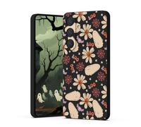 YESPURE Halloween Case for Samsung Galaxy S26 Cool Pumpkin Ghost Pattern Designed Phone Cover for Kids Boys Black Matte Soft Slim Fit Shockproof Protective Mobile Phone Cover for Galaxy S26