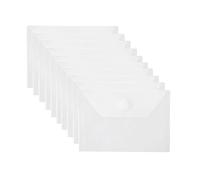 YESSART 3x5 Plastic Envelopes Hook Loop Closure Coupon Receipt Storage Holder 10 Pack (10 pack)