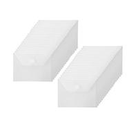 YESSART 4x6 Plastic Envelopes Hook Loop Closure Coupon Receipt Storage Holder 40 Pack