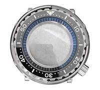 Yessetry 1 Piece Mineral Glass Stainless Steel Case Modification Part 45MM for NH35/NH36 Watch Mechanical Movement
