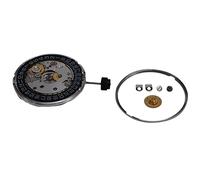 Yessetry 2824-2 Black Calendar Automatic Mechanical Movement Accessories White Fish Pattern Watch Date at 3'