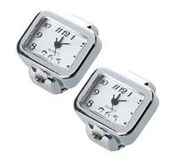 Yessetry 2X Quartz Watch Ring Watch Digit Dial Rectangle White Unisex Jewelry