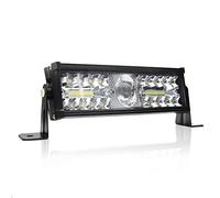 Yessetry Offroad Led Light Bar 10 Inch 120W 3 Rows Led Bar White+Yellow Fog Lights for Car Tractor SUV ATV Boat