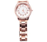 Yessetry Watch Luxury Women Dress Rhinestone Quartz Watch Casual Women Stainless Steel Wristwatches Female Clock White
