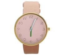 Yessetry Women Watch Gray Leather Quartz Watch Women Men Watches Lovers Unisex Casual Ladies Wrist Watch Clock Beige