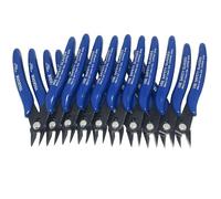 Yessica 10PCS Flush Wire Cutter Diagonal Side Cutting Pliers Nippers (5 inch)