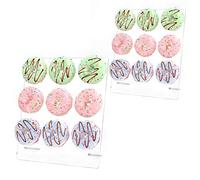 YestBuy Acrylic Donut Wall Display Stand, 2 Sets Square Clear Donut Stands, Clear Bagels Holders Up to 54 Donuts for Christmas, Wedding Birthday Treat Parties,Children's Birthday