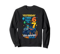Yesterday I Was 6 Today I’m 7 Six Seven Bruh Birthday Shirt Sweatshirt