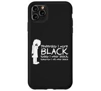 Yesterday I Wore Black Goth Aesthetic Emo Music Dark Emocore Case for iPhone 11 Pro Max