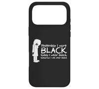 Yesterday I Wore Black Goth Aesthetic Emo Music Dark Emocore Case for iPhone 17 Pro Max