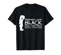 Yesterday I Wore Black Goth Aesthetic Emo Music Dark Emocore T-Shirt