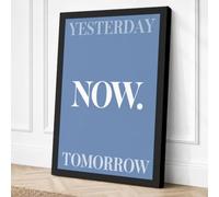 Yesterday Now Tomorrow Canvas Wall Art Print 36x24 Inch | Ready to Hang, Gallery Wrapped, Fade-Resistant Inks, Securely Packaged, UK Made