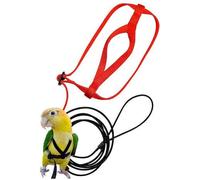 Yestter Elegant Adjustable Anti-Bite Harness and Lead for Pet Birds, Parrots, African Grey, Cockatoos, Yellow Ring Neck, Budgie, Cockatiel