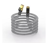 YesTXR Network Cable 2P1M, CAT 8 40Gbps LAN Cable High Speed Ethernet Cable 2000MHz S/FTP RJ45 Gigabit Nylon Patch Cord for PS5/4, Modems, TVs, Switches, Laptops, Routers, etc., Compatible with Cat 6