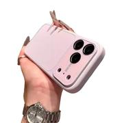 Yesunktt for iPhone 15 Pro Case with Built-in Lens Protector, Liquid Silicone Magnetic Case with Big Window Camera Cover, Full-Body Anti-Drop Matte Cover, Light Purple