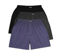YESWEL Boxers For Men Loose Fit Multipack 3 Pack, 100% Cotton Breathable Underwear, Super Soft Trunks Underpants (Multicolor01, L)