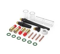 YESWELDER 22PCS TIG Welding Torch Stubby Gas Lens #10 Pyrex Glass Cup Kit For WP-17/18/26