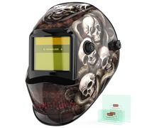 YESWELDER Auto Darkening Welding Helmet, Blue Light Blocking, 1/1/1/1 True Color Solar Powered Welding Hood with 2 Arc Sensors, Wide Shade 3.5/9-13 Welder Mask for TIG MIG ARC and Grind