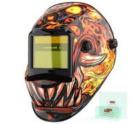 YESWELDER Auto Darkening Welding Helmet, Blue Light Blocking, 1/1/1/1 True Color Solar Powered Welding Hood with 2 Arc Sensors, Wide Shade 3.5/9-13 Welder Mask for TIG MIG ARC and Grind