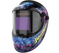 YESWELDER Auto Darkening Welding Helmet with SIDE VIEW, 180° Panoramic View, 1/1/1/1 True Color Solar Powered Welder Hood, Wide Shade 4/5-9/9-13 Welder Mask for TIG MIG ARC CUT and GRIND, LYG-Q800D