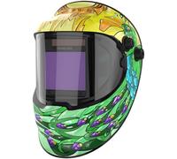 YESWELDER Auto Darkening Welding Helmet with Side View, 180° Panoramic View, 1/1/1/1 True Color Solar Powered Welder Hood, Wide Shade 4/5-9/9-13 Welder Mask for TIG MIG ARC Cut and Grind, LYG-Q800D