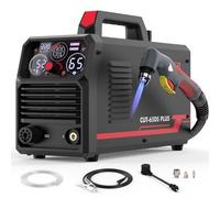 YESWELDER CUT-65DS PLUS Plasma Cutter, 65Amp 110V/220V Non-High Frequency Non-Touch Pilot Arc 4-In-1 Plate Cutting/Grid Cutting/Gouging/Marking Multifunctional Plasma Cutting Machine