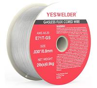YESWELDER Flux Core Gasless Mig Wire, Mild Steel E71TGS .030-Diameter, 20-Pound Strong ABS Plastic Spool