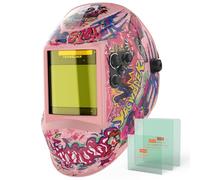 YESWELDER Large View Auto Darkening Welding Helmet, Blue Light Blocking, 1/1/1/1 True Color Solar Powered Welder Hood Mask with 4 Arc Sensors, Wide Shade 3/5-9/9-13 for TIG MIG ARC Cut and Grind