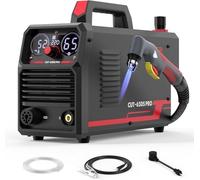 YESWELDER Plasma Cutter 65Amp Non-High Frequency Non-Touch Pilot Arc, Digital Display DC Inverter 110/220V Dual Voltage Blowback Plasma Cutting Machine CUT-65DS PRO