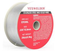 YESWELDER Stainless Steel MIG Solid Wire ER308L .035-Diameter, 2-Pound