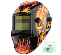 YESWELDER Welding Mask True Colour Large View, Solar Powered Auto Darkening Blue Light Blocking Welding Helmet, Wide Shade 4/9-13 Weld Helmet Hood for TIG MIG ARC