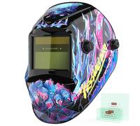 YESWELDER Welding Mask True Colour Large View, Solar Powered Auto Darkening Blue Light Blocking Welding Helmet, Wide Shade 4/9-13 Weld Helmet Hood for TIG MIG ARC