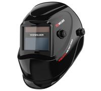 YESWELDER Welding Mask True Colour Large View, Solar Powered Auto Darkening Lightweight Welding Helmet, Wide Shade 4/9-13 Weld Helmet Hood for TIG MIG ARC, Replaceable Battery Welding Cap